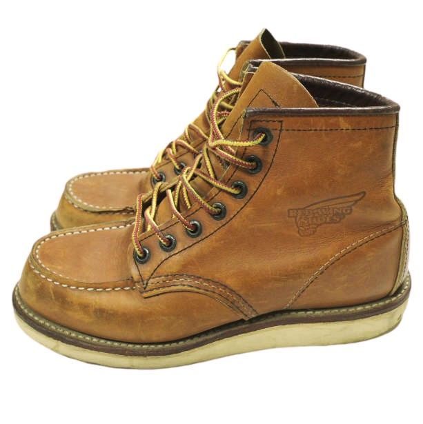 RED WING レッドウィング アメリカ製 875 Classic Work 6 Moc-toe クラシックワーク 6インチモックトゥブーツ US 4.5 22.5 cm Brown MADE IN USA シューズ g 24514