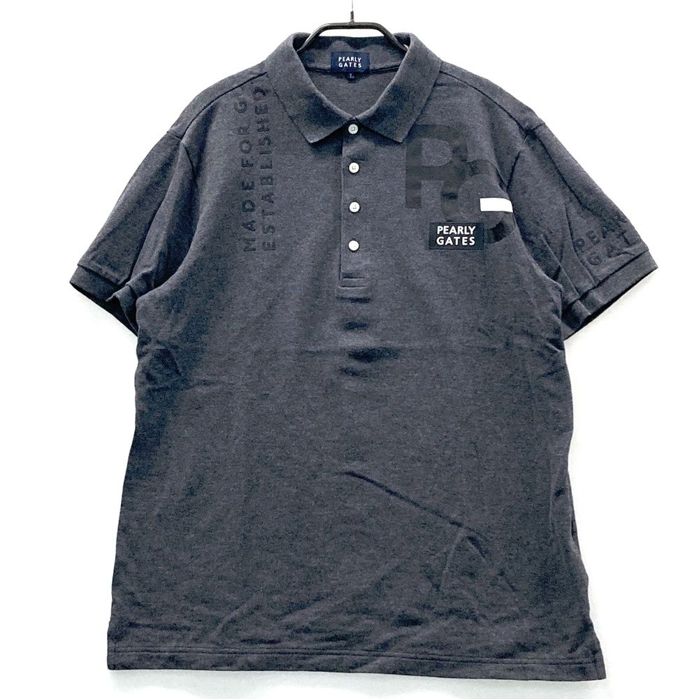 サイズ：7 PEARLY GATES パーリーゲイツ 半袖ポロシャツ グレー系