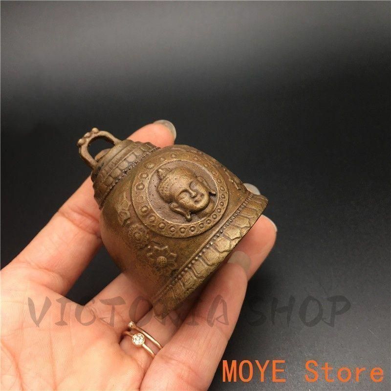 【美品】仏教美術　鈴　ベル　銅製　置物　インテリア　工芸品　美術品　A1669 美品】仏教美術鈴ベル銅製置物インテリア工芸品美術品A1669