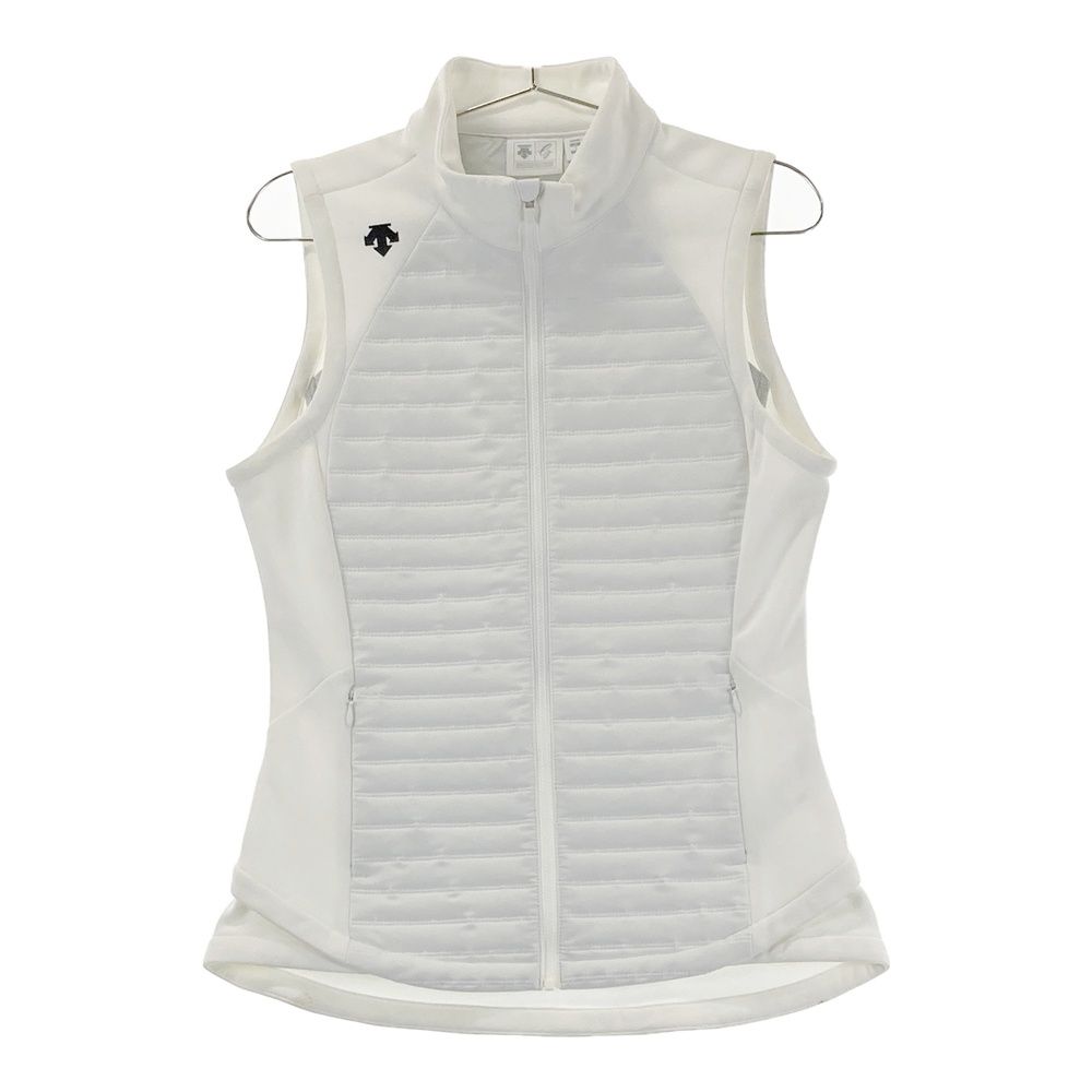 サイズ：L DESCENTE GOLF デサントゴルフ 中綿ベスト ホワイト系