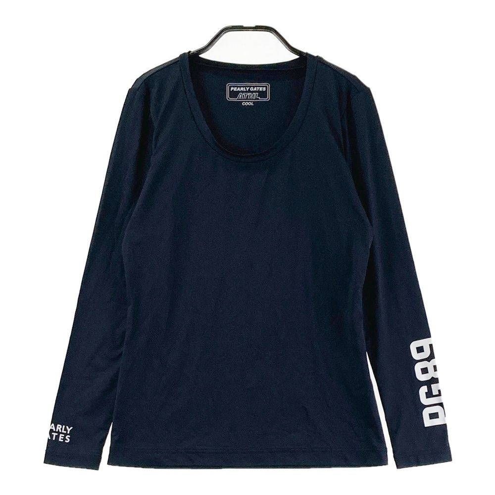 サイズ：1 PEARLY GATES パーリーゲイツ クルーネック 長袖インナーT