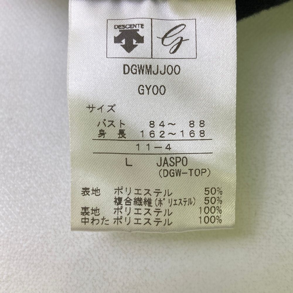 サイズ：L DESCENTE GOLF デサントゴルフ 裏起毛中綿ジップワンピース