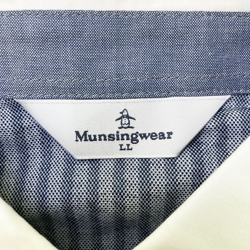サイズ：LL MUNSING WEAR マンシングウェア 半袖ポロシャツ ストライプ