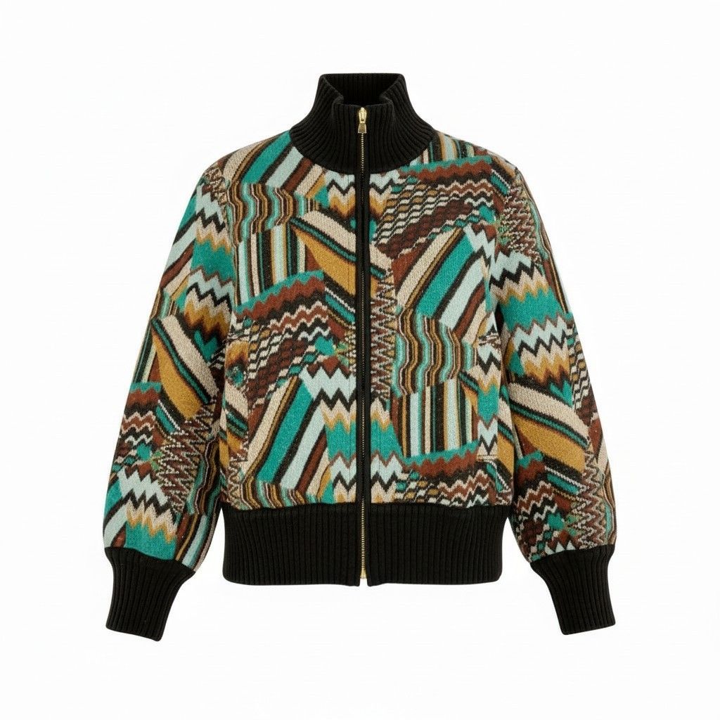 7L5 MISSONI ミッソーニ ニットジャケット ニットブルゾン 50周年