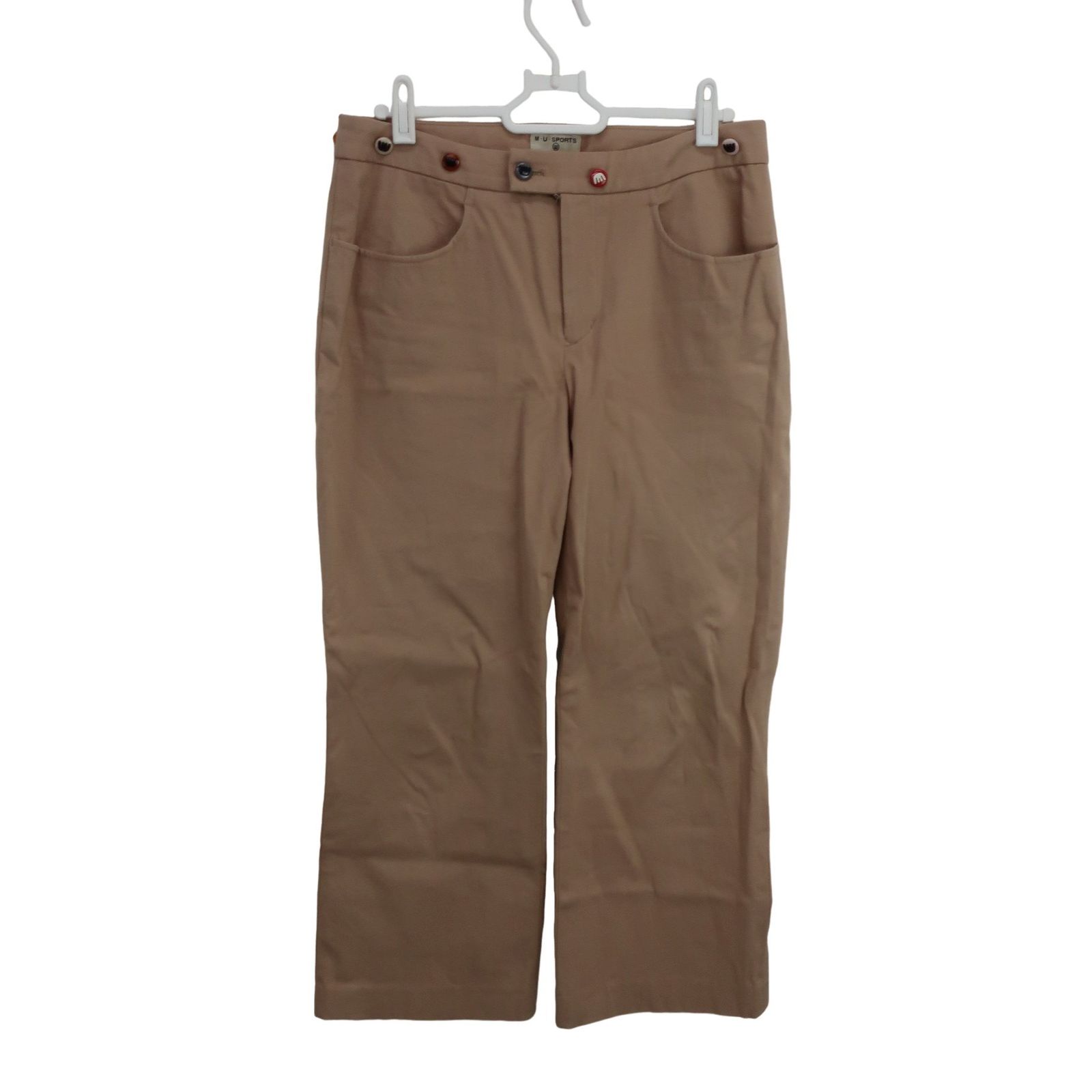 M.U SPORTS(エムユースポーツ) パンツ ベージュ レディース 40 ゴルフ