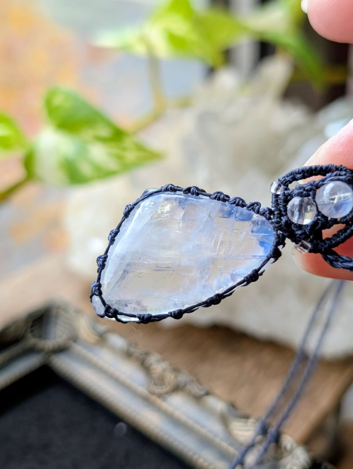 マクラメ編みネックレス 482