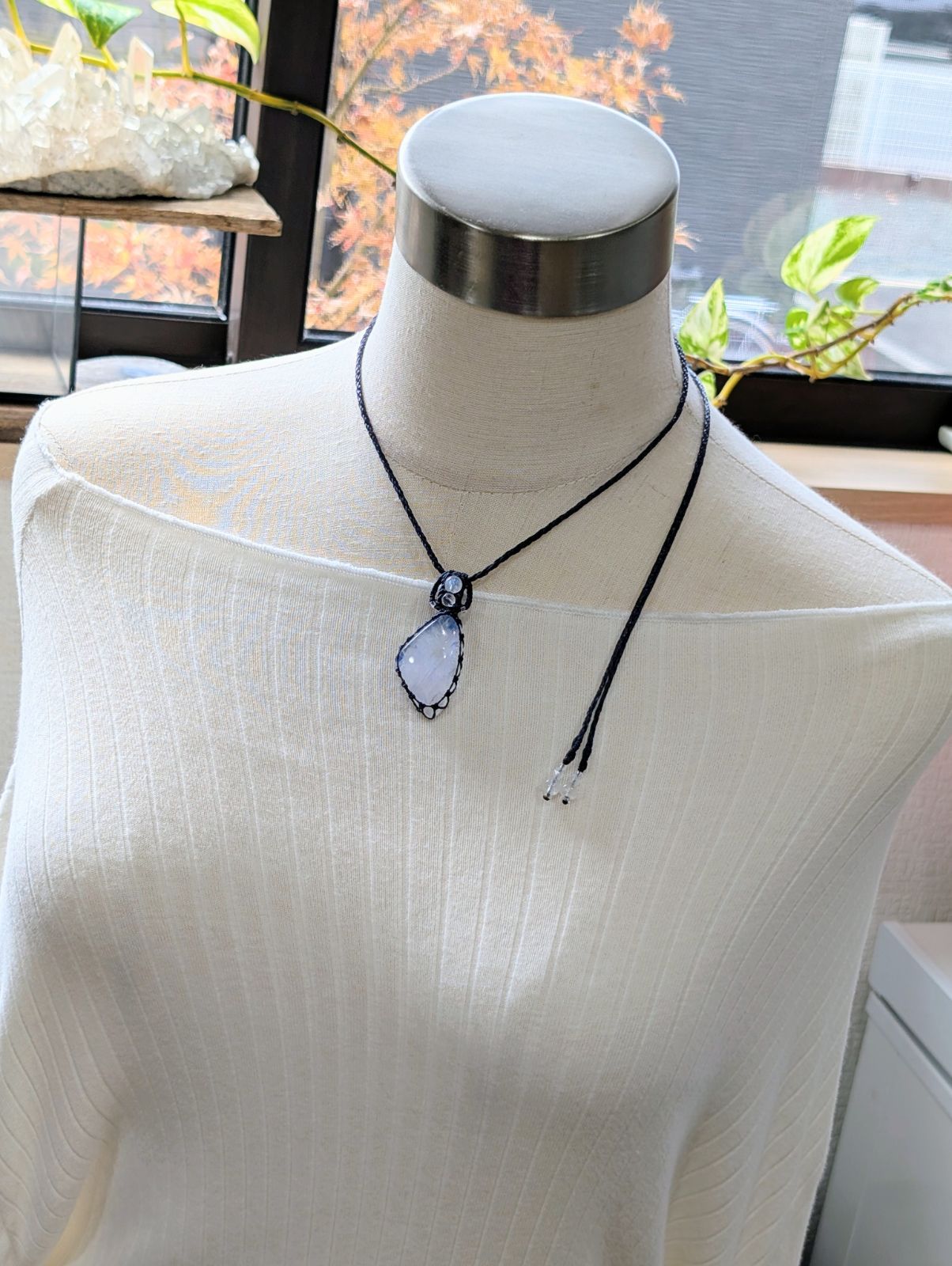 マクラメ編みネックレス 482