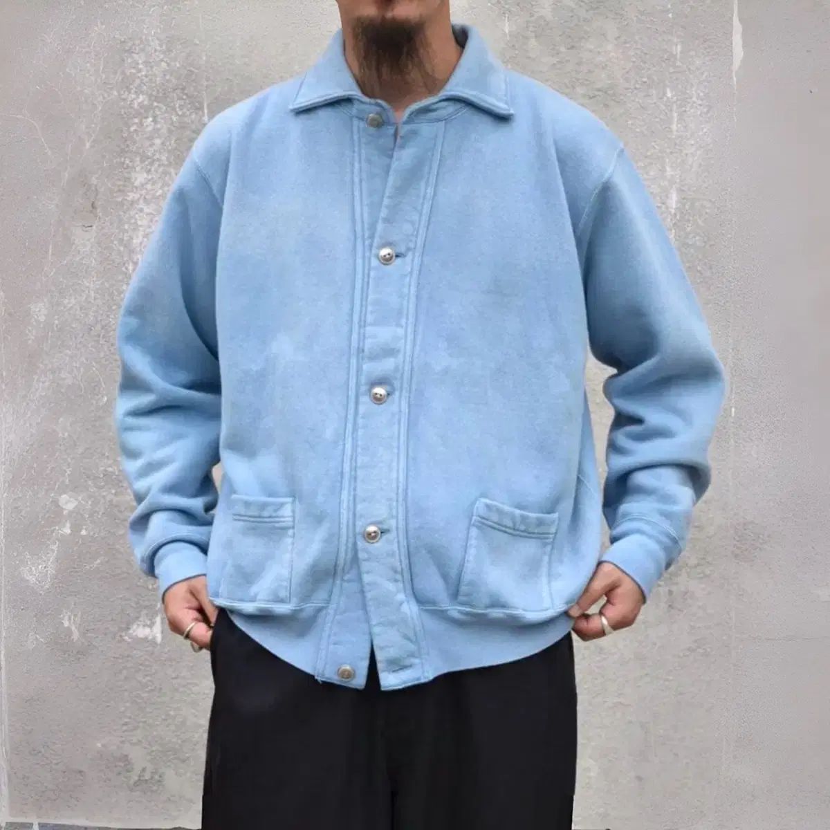 4 アプレッセ 25 aw ヴィンテージ スウェット カーディガン