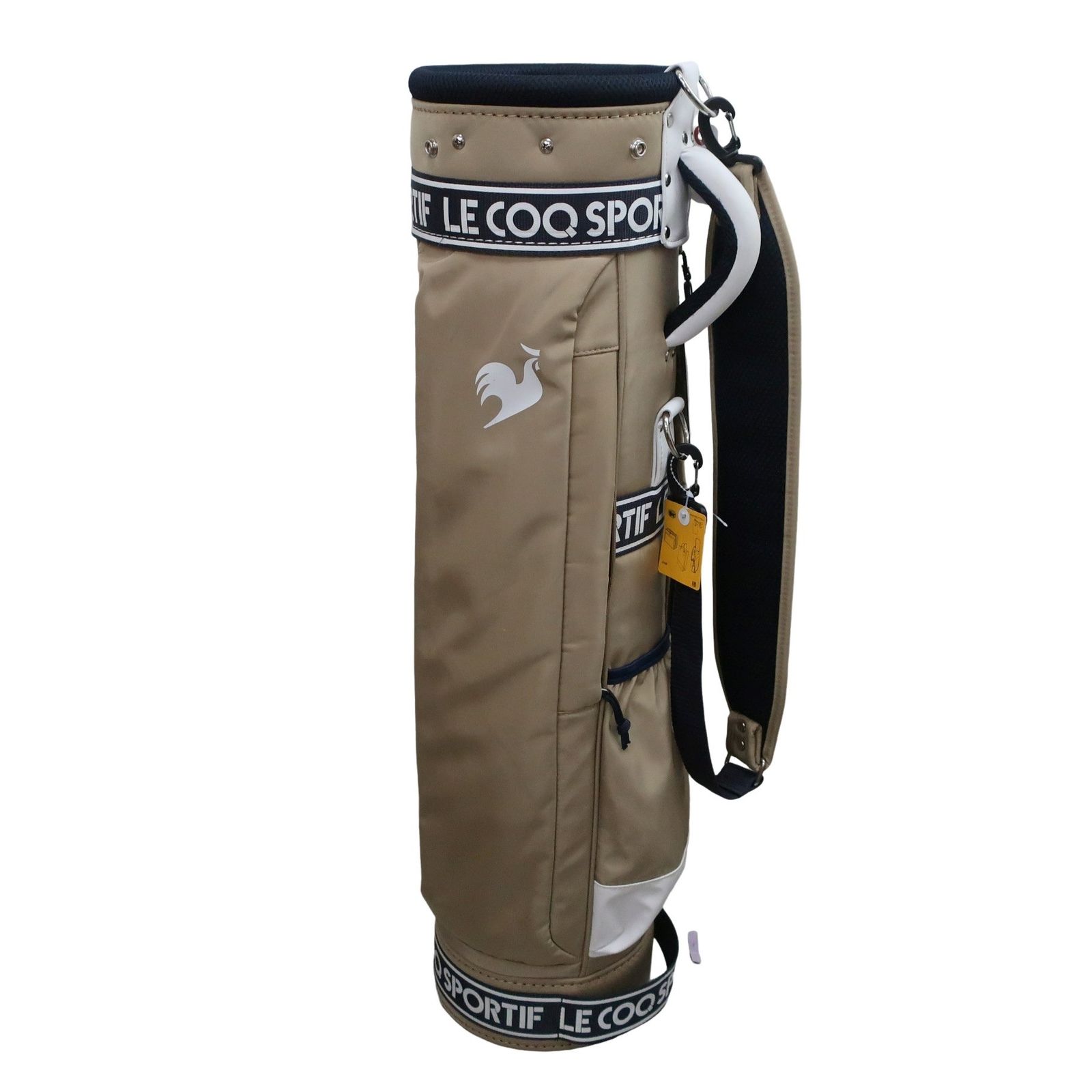 美品】le coq sportif(ルコックスポルティフ) キャディバッグ ベージュ
