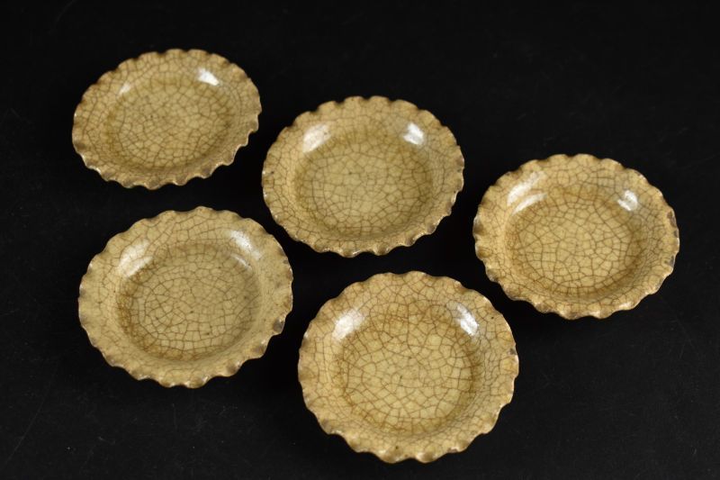 蔵A5802】古美術 御深井焼 小皿 五枚 - メルカリ