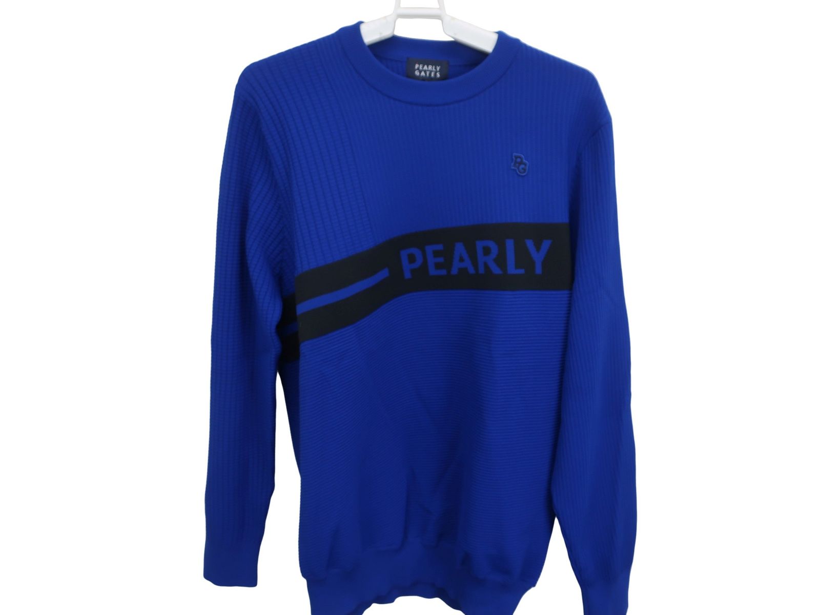 超 PEARLY GATES パーリーゲイツ セーター 青 メンズ 4 053 4170301 ゴルフウェア 2511 0726