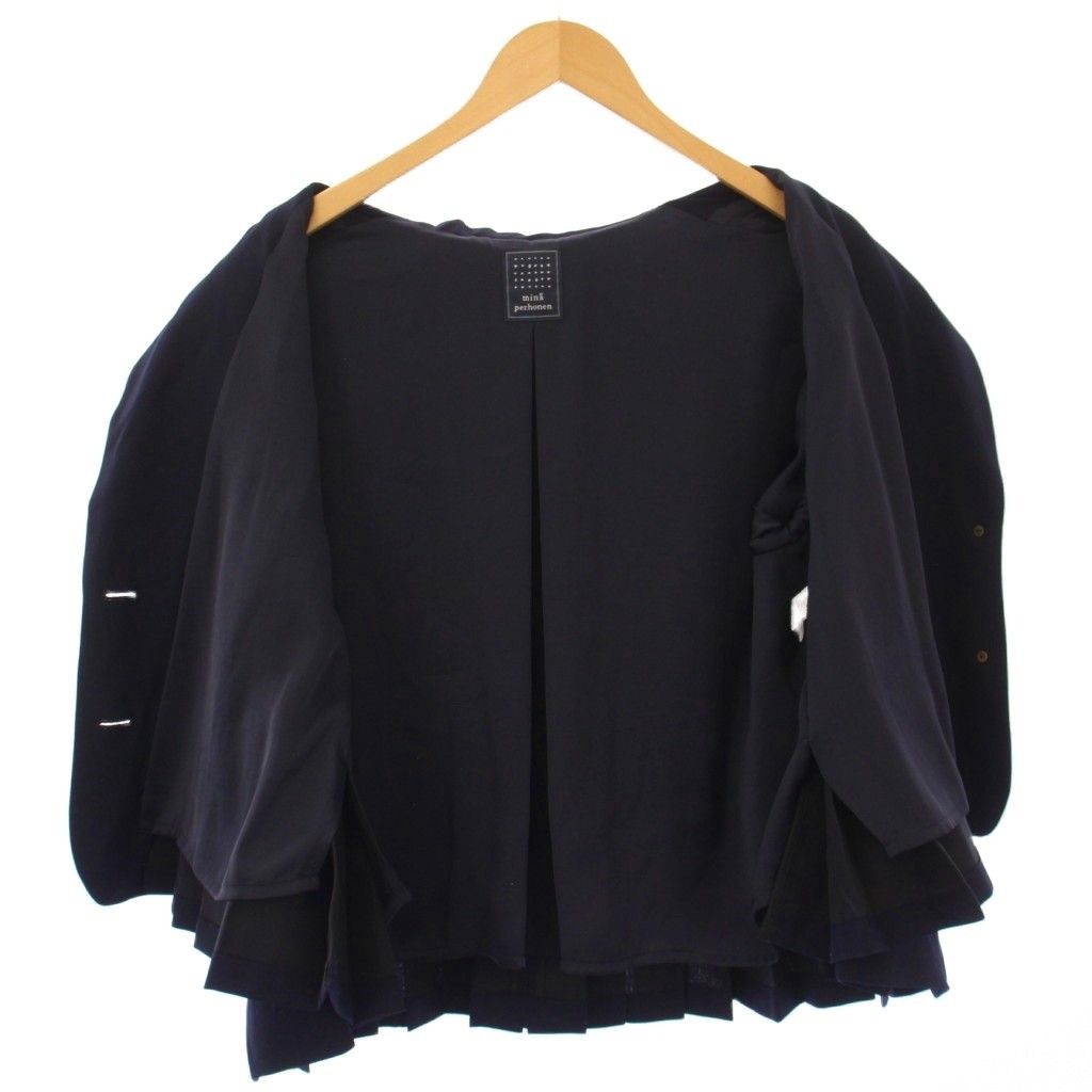 ミナペルホネン mina perhonen melodia 手折りプリーツジャケット