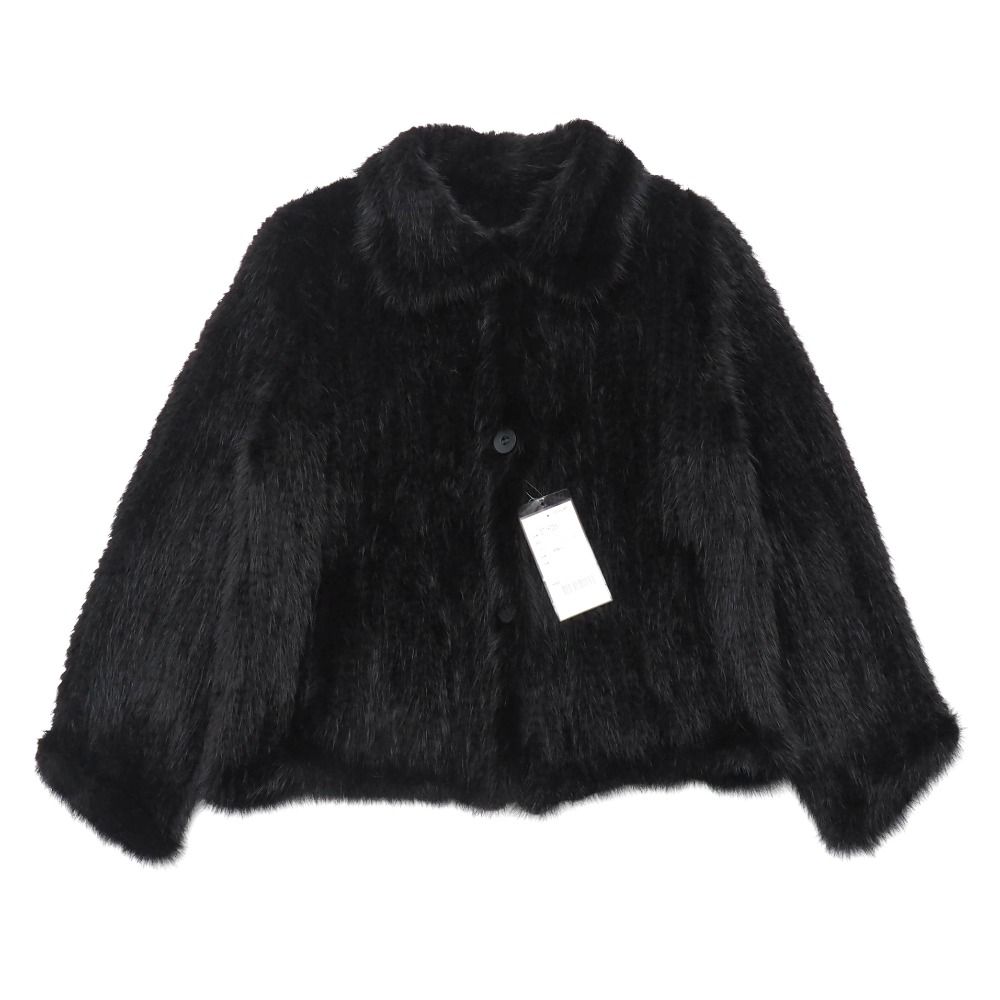 ■未使用品■Mink ミンク ミンクニット ジャケット コート サイズF 60 ミンクヤーン ファー ジャケット ショートコート 毛皮 20251205/RA6818