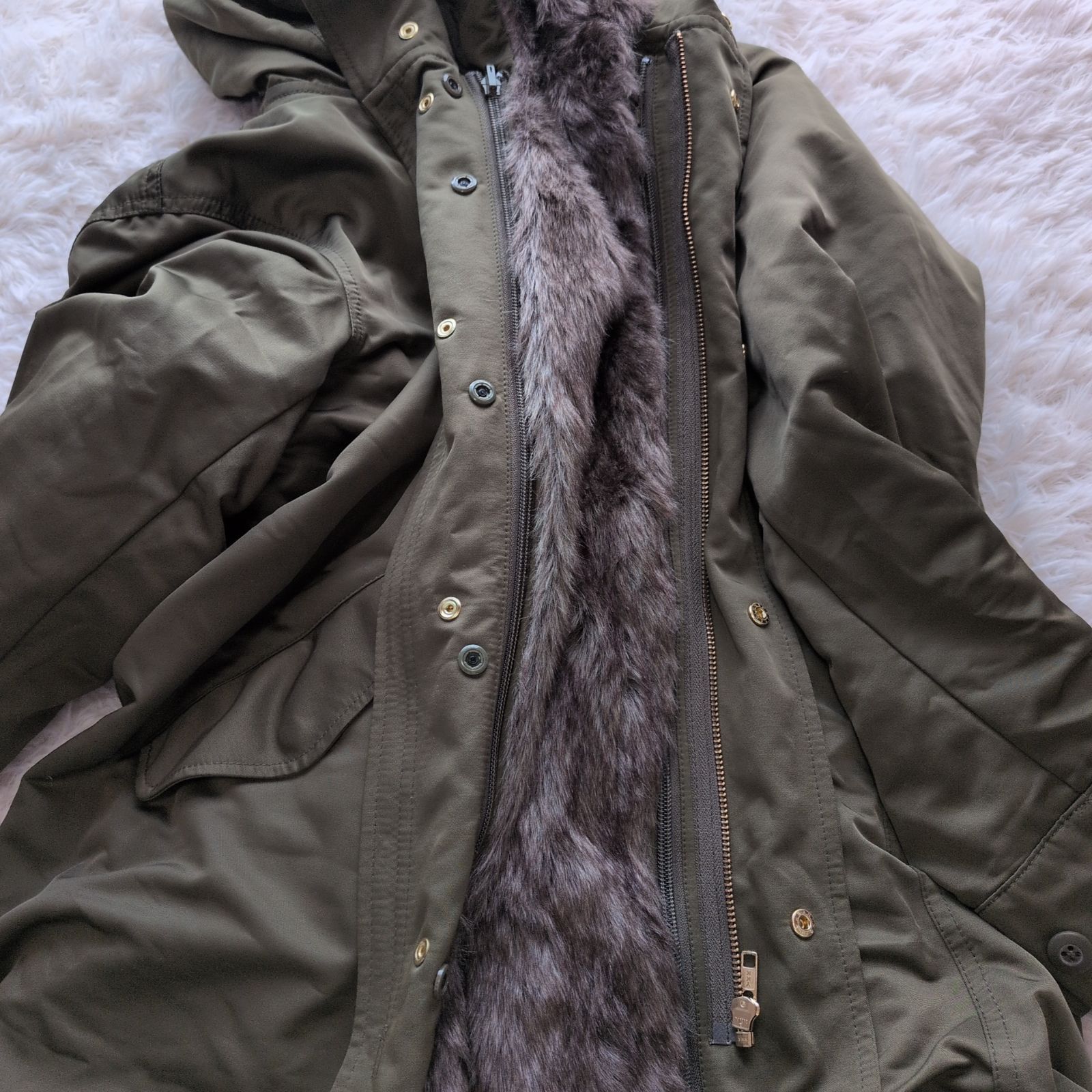 LEPSIM レプシィム 19FW マタニティ ダッカー モッズコート カーキ 