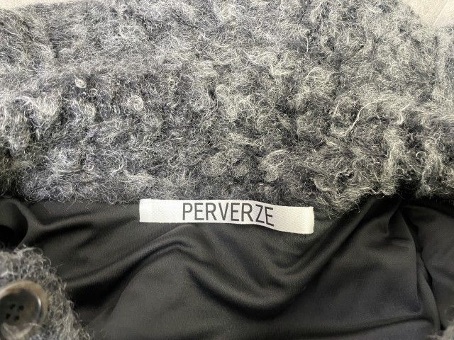 中古】22AW PERVERZE ﾊﾟｰﾊﾞｰｽﾞ Teddy knit Coat ﾓﾍﾔ ﾃﾃﾞｨ ﾆｯﾄ ｺｰﾄ