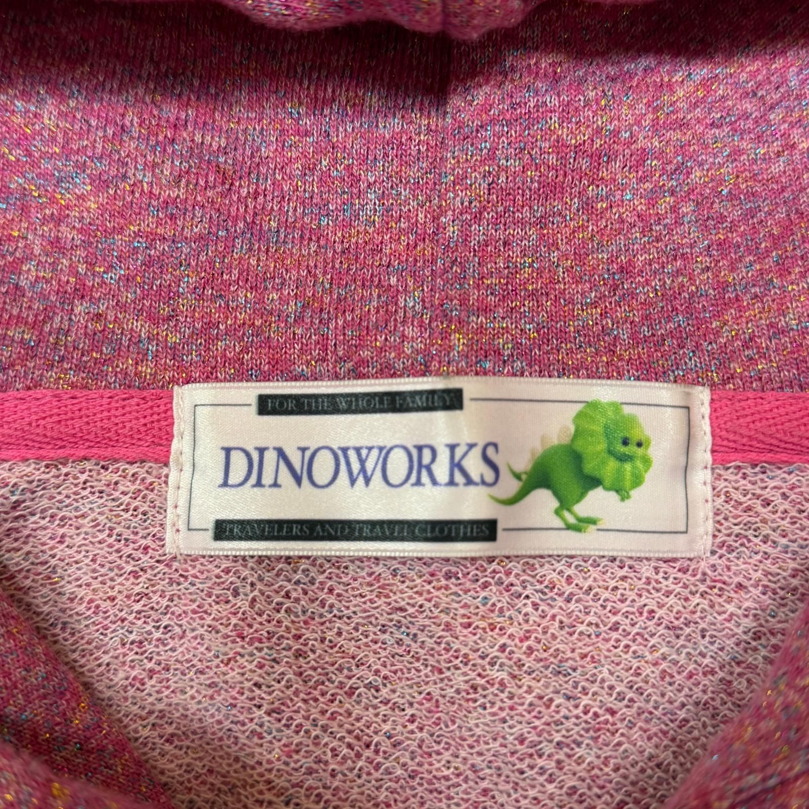 Dinoworks Paris Hoodie パリスジップアップフーディー パーカー ラメ