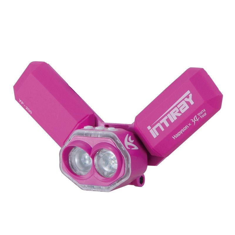 ハピソン Hapyson チェストライト INTIRAY 最大600ルーメン 単三電池式 レッドピンク