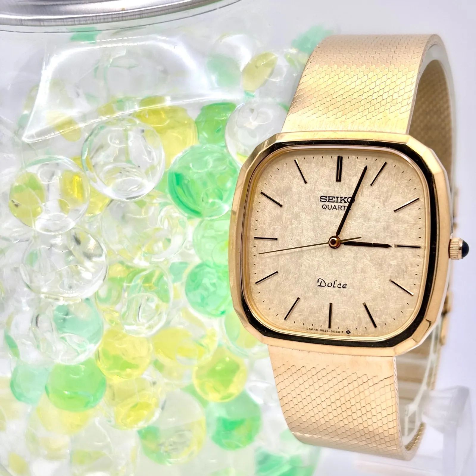 電池 SEIKO セイコー Dolce ドルチェ メンズ 腕時計 ゴールド 9521 5080 422144