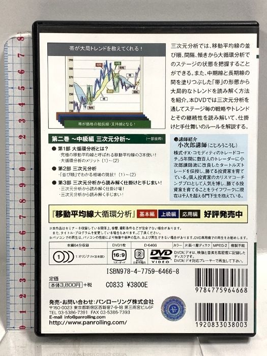 DVD 小次郎講師 「移動平均線大循環分析」 DVD 8巻