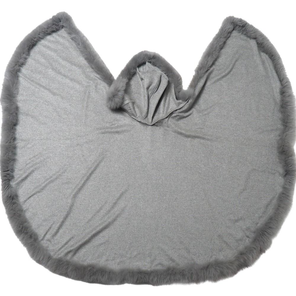 □未使用品□FOX フォックス ポンチョ サイズF フォックス ファー