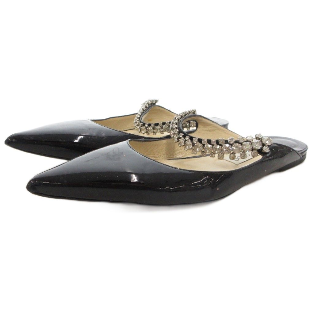 ジミーチュウ JIMMY CHOO BING ミュール フラットサンダル 39 ポイン