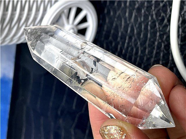 AAA級☆天然高透明度水晶柱子B88B2/46B05C - メルカリ