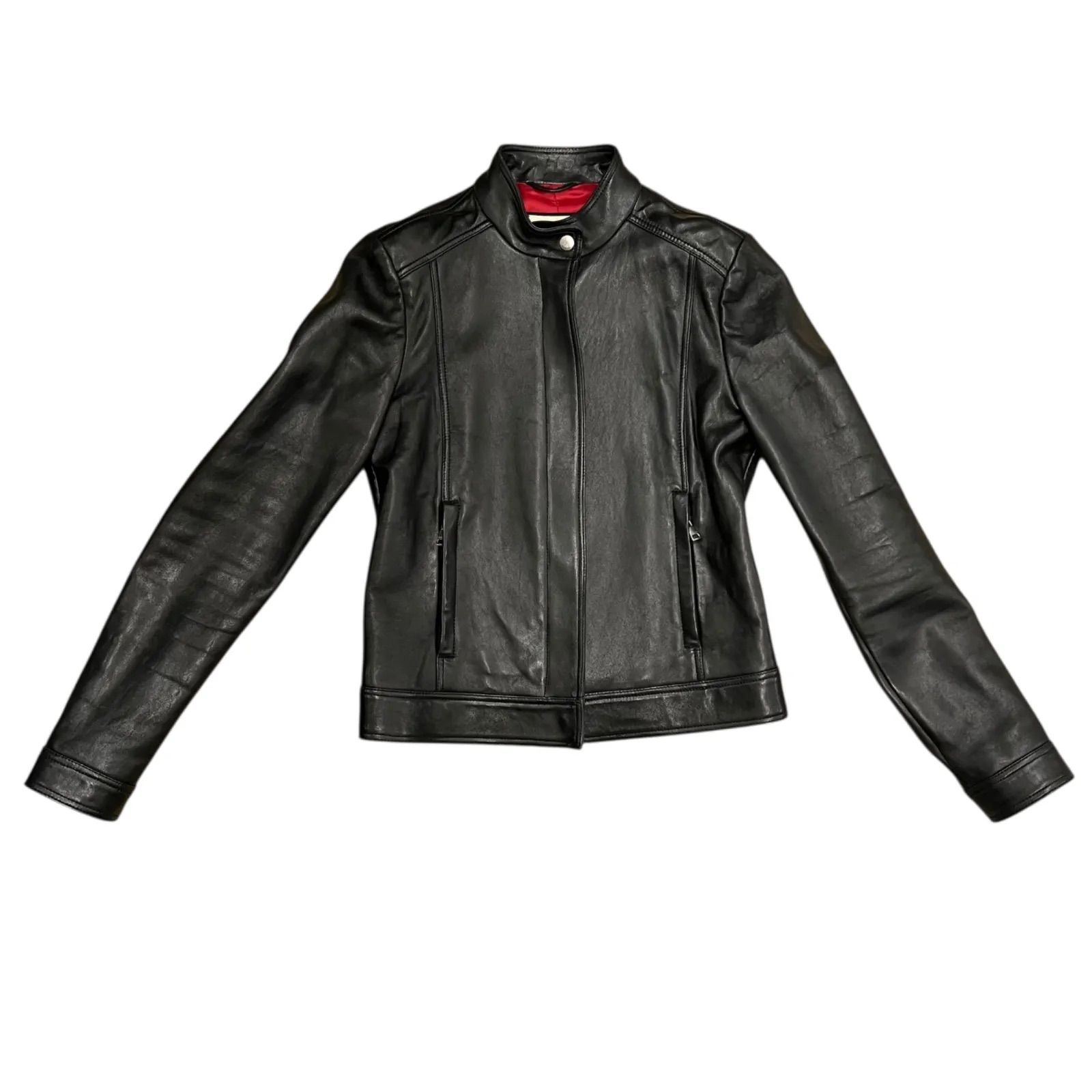 GUCCI グッチ ラムレザージャケット サイズ40 ブラック