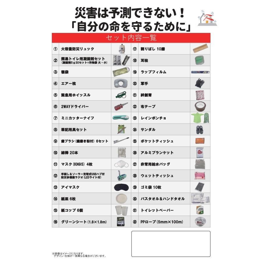 防災セット アップドラフト