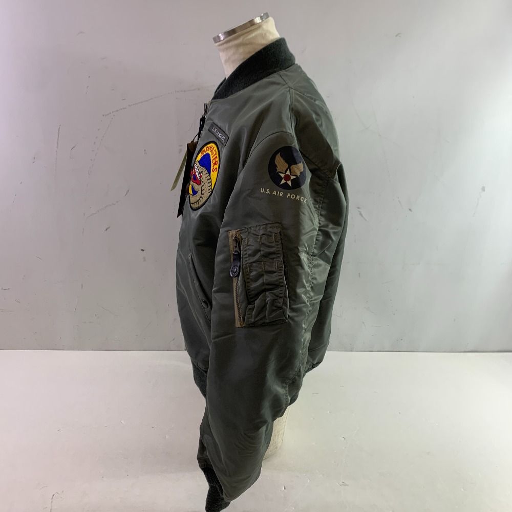04 w 5399 バズリクソンズ Buzz Rickson s フライトジャケット MA-1 1 st Model Albert Turner アルバートターナー 78 th FIGHTER SQ. BR 15134 L セージグリーン