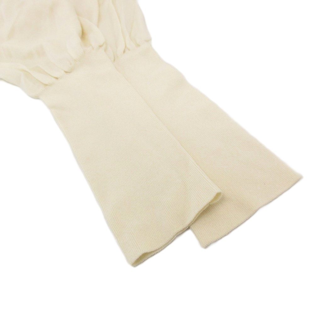 【中古】フォクシー FOXEY Vネック ロングカーディガン ニット 長袖 薄手 40 オフホワイト 39665 /UO レディース フォクシー FOXEY Vネック ロングカーディガン ニット 長袖 薄手 40