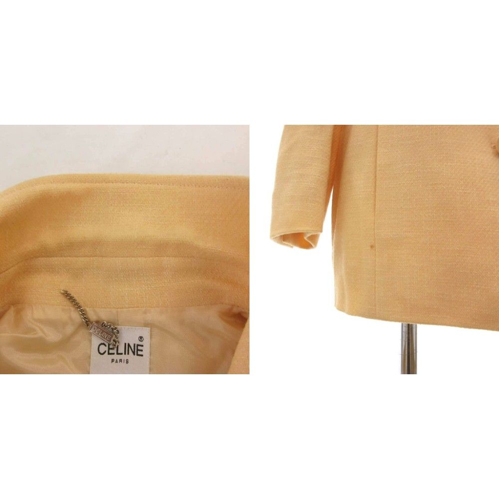 【中古】セリーヌ CELINE ジャケット 装飾ボタン 背抜き オレンジ系 /UO レディース セリーヌ CELINE ジャケット 装飾ボタン 背抜き オレンジ系 /UO - メルカリ