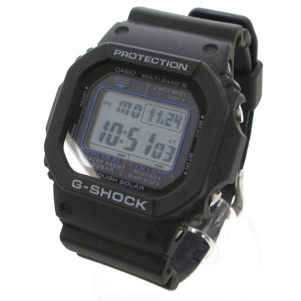 カシオジーショック CASIO G SHOCK スクエアフェイス5600 腕時計 ウォッチ デジタル 電波ソーラー 黒 ブラック GW M 5610 U 1 CJF GV