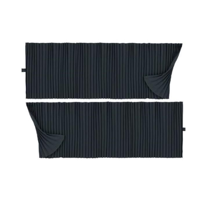 雅 ミヤビ 遮光 プリーツ カーテン 2400 850 mm 仮眠カーテン ブラック