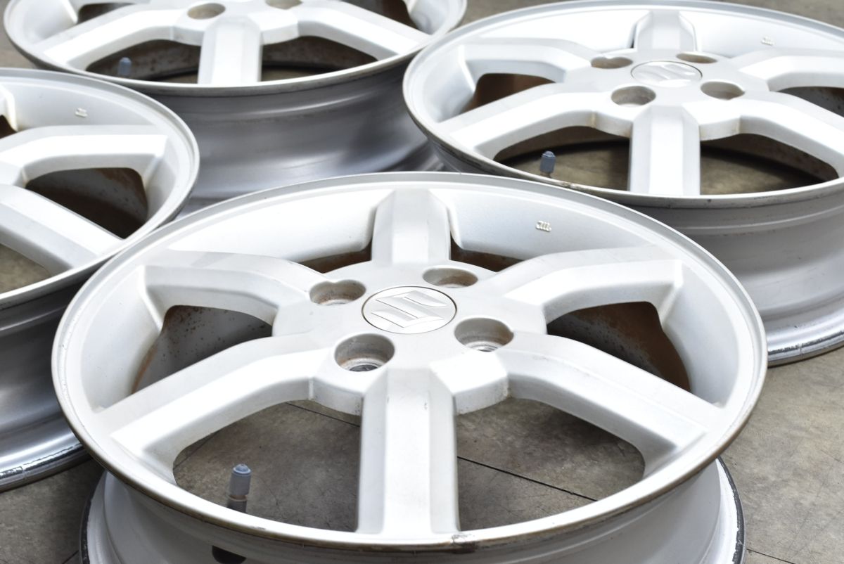 スタッドレス用に スズキ Kei 15 in 4 5 J 50 PCD 100 4本セット 交換用 インチアップ ワゴンR スペーシア ハスラー