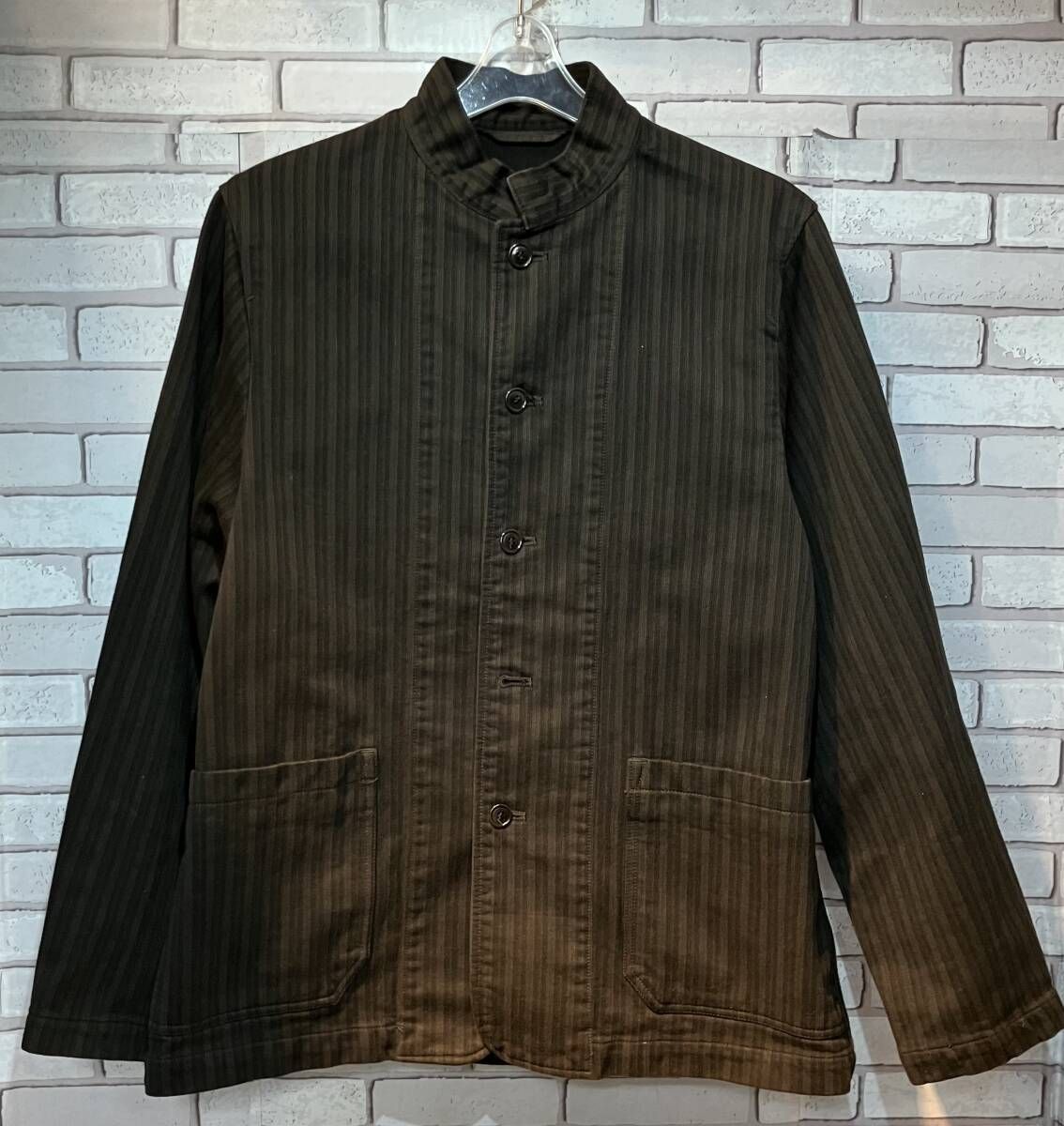 CONFECT コンフェクト カバーオール ピケストライプ オーバーダイ L