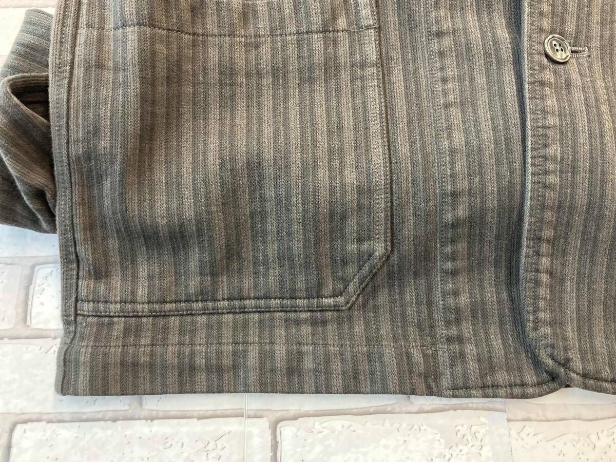 CONFECT コンフェクト カバーオール ピケストライプ オーバーダイ L