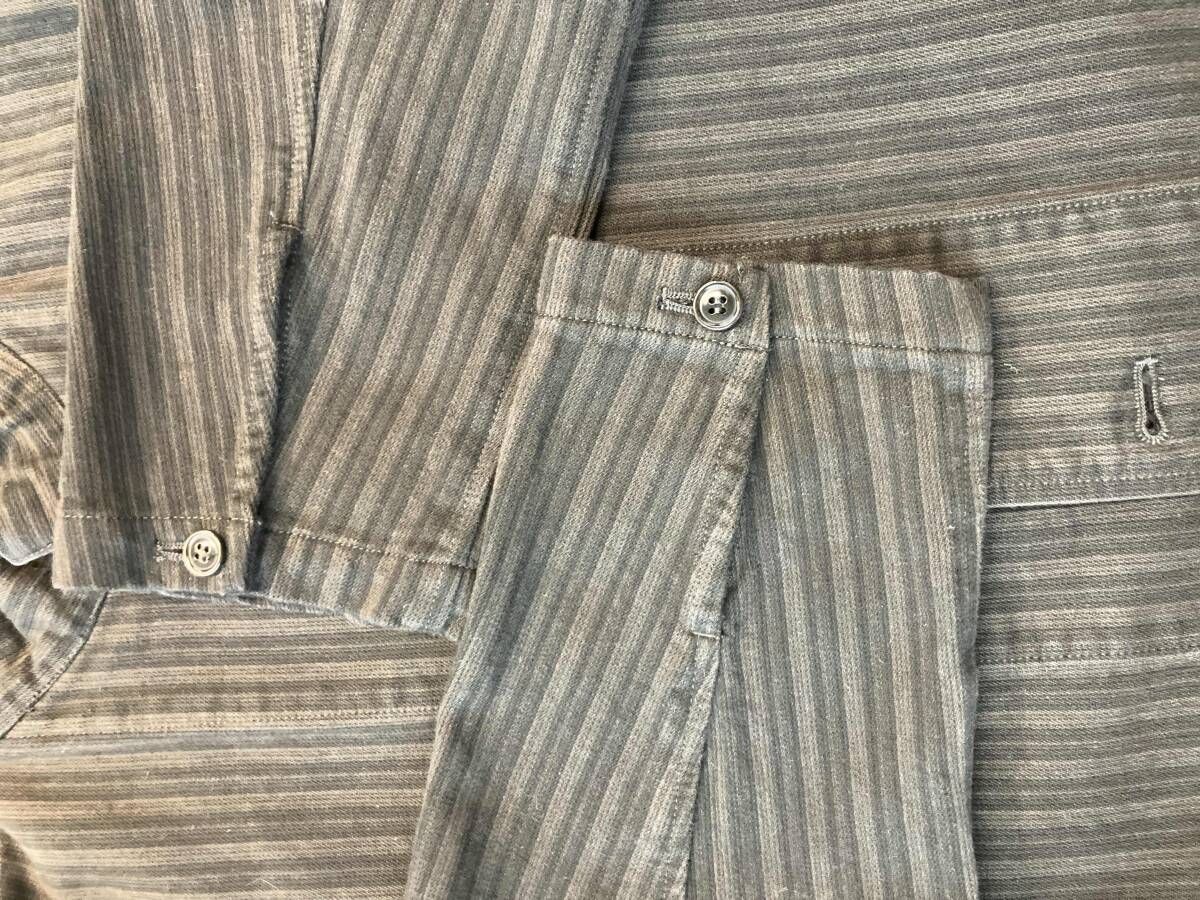 CONFECT コンフェクト カバーオール ピケストライプ オーバーダイ L