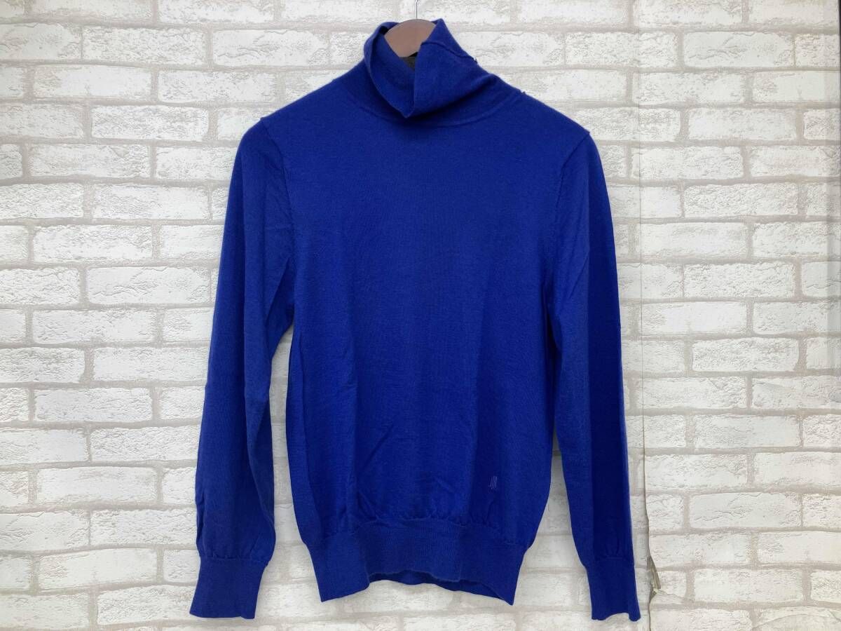 LANVIN COLLECTION LA-50-72037 ランバンコレクション タートルネック ニット カシミヤ ブルー メンズ M 