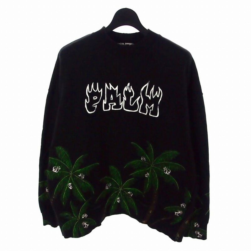 パームエンジェルス PALM ANGELS Palms & Skull Crew Sweatshirt
