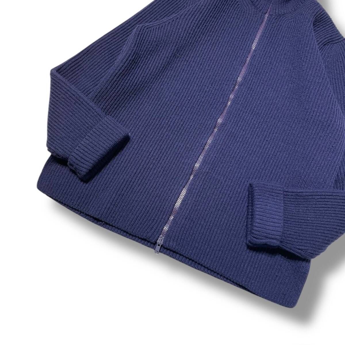 16aw Maison Margiela 14 ニット ウール ドライバーズニット ネイビー