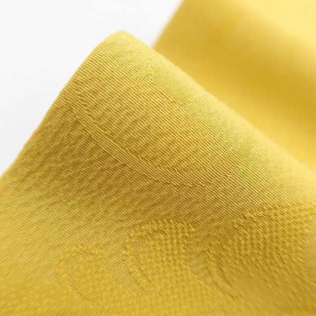 ✾まめ藤✾正絹 着物 金色×唐花 隠し味を持つ色で遊ぶ大人のお洒落 色無地 U-46