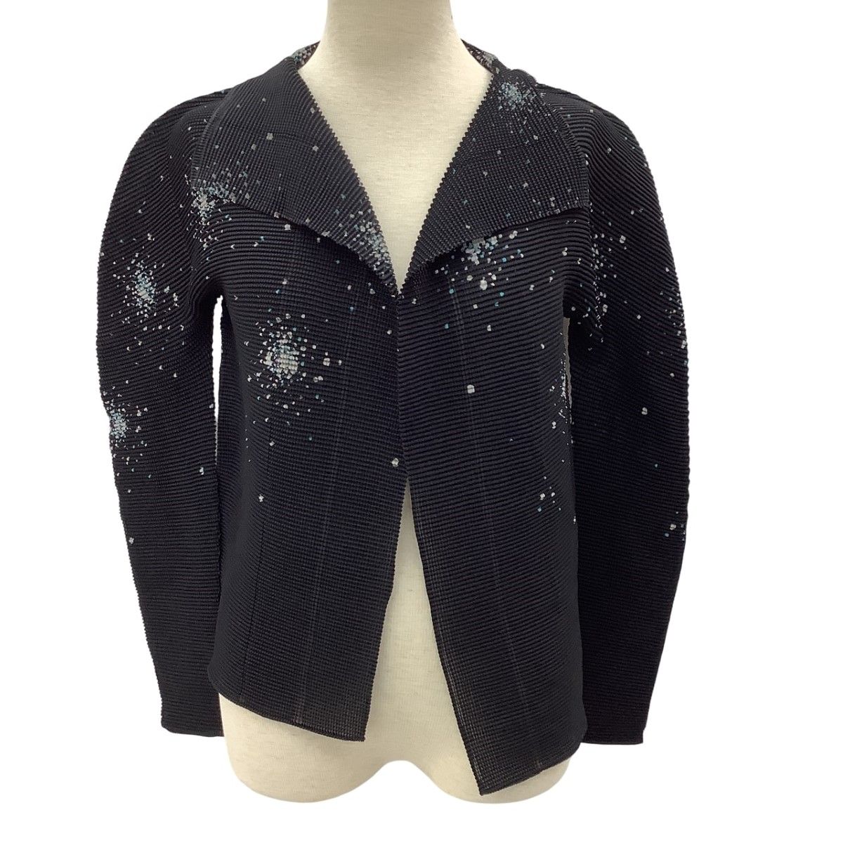 me ISSEY MIYAKE ミー レディース ワッフル プリーツ カーディガン