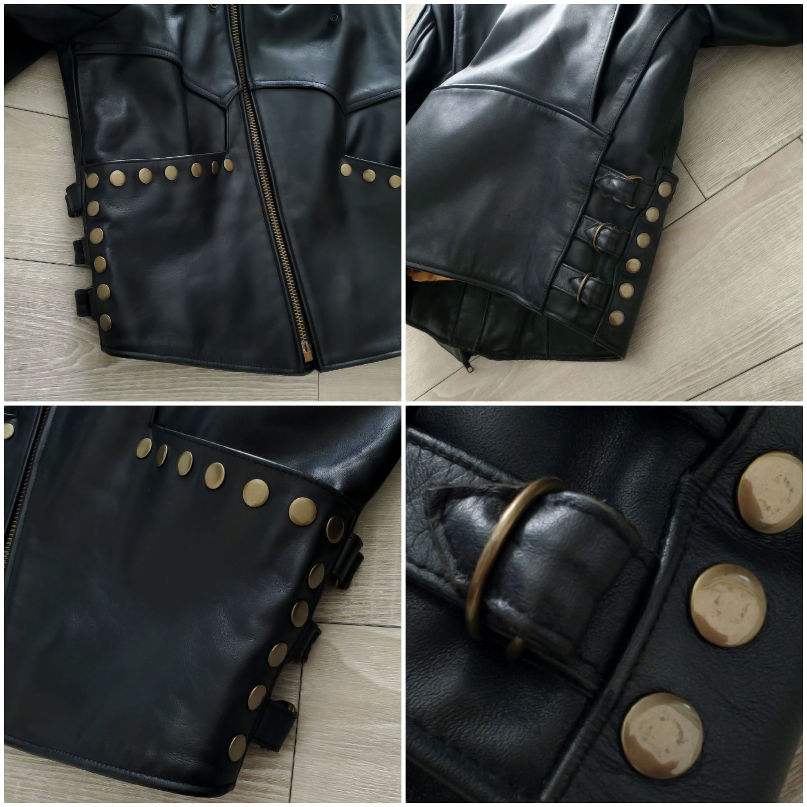 SADISTIC-B サディスティックビー□美品 牛革 バトルスーツ ライダース