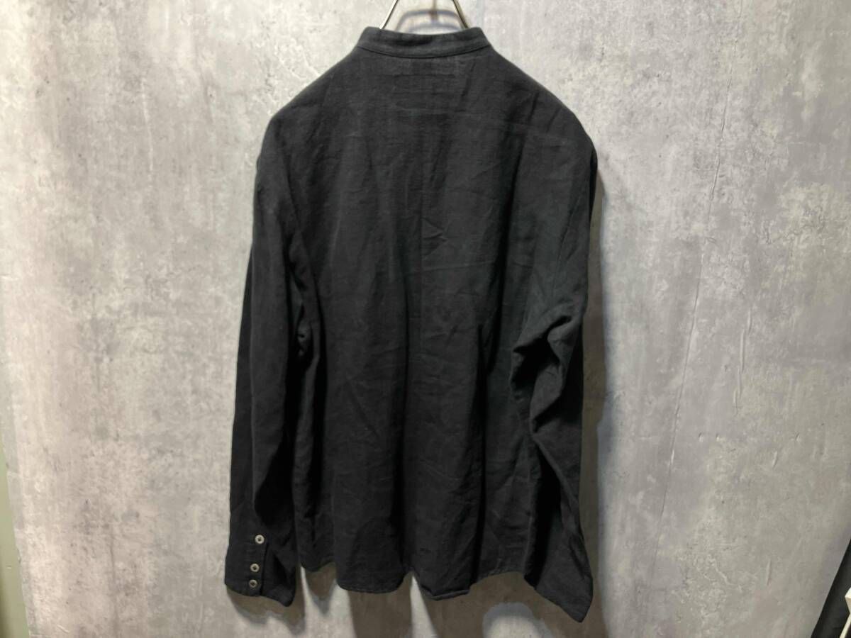 Hannibal linen shirt リネンバンドカラーシャツ 46サイズ ハンニバル