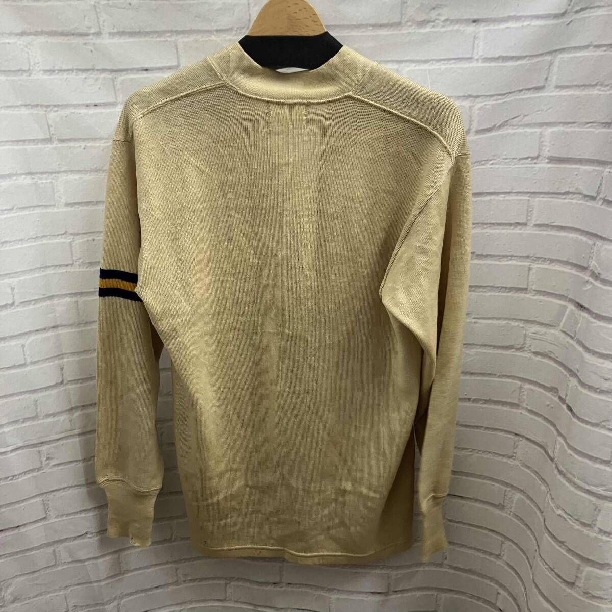 hewitt mfg ヒューイットエムエフジー 50 s レタードカーディガン 古着 カーディガン ベージュ