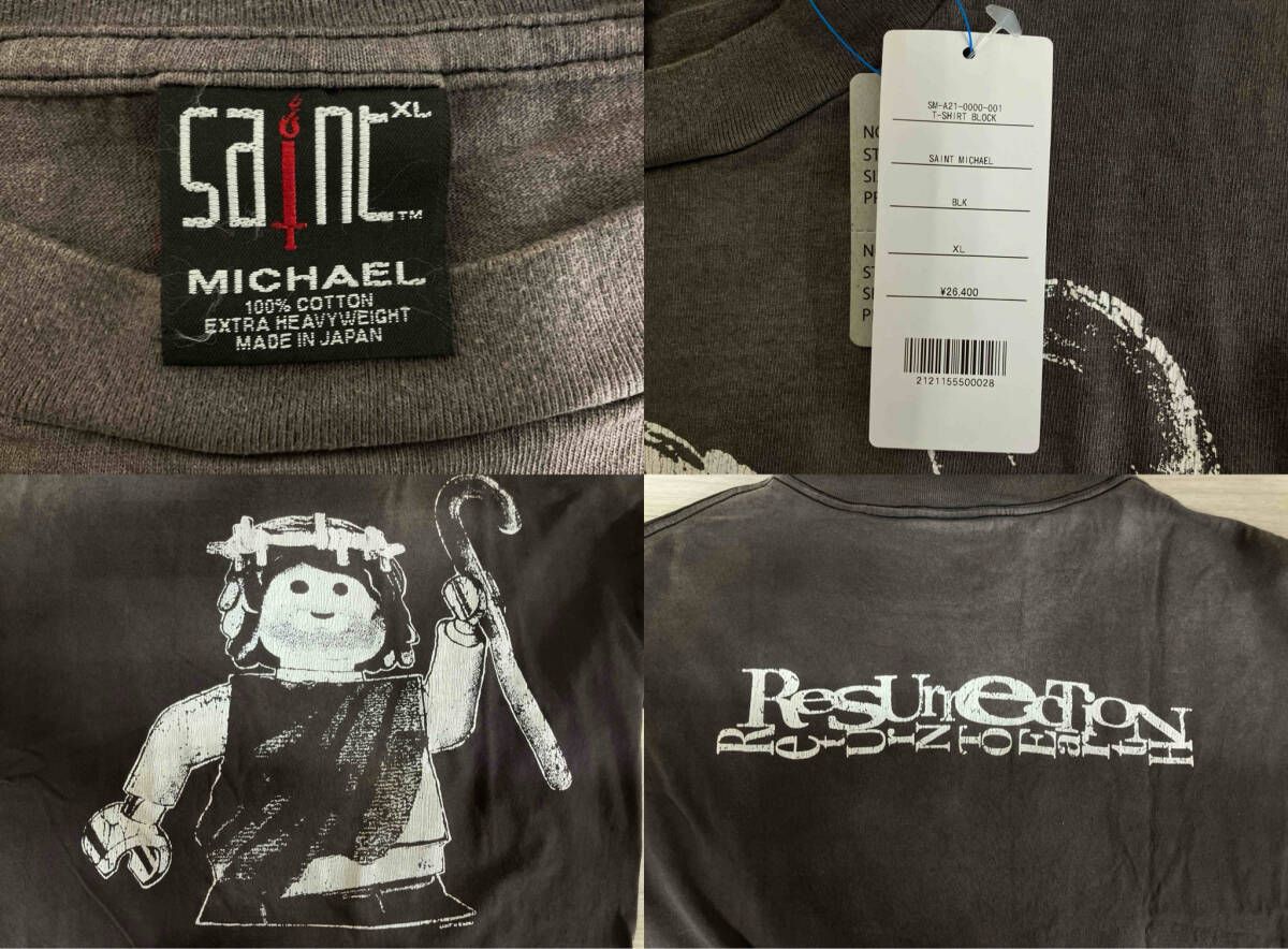 SAINT MICHAEL セントマイケル SM-A21-0000-001 半袖Tシャツ XLサイズ 
