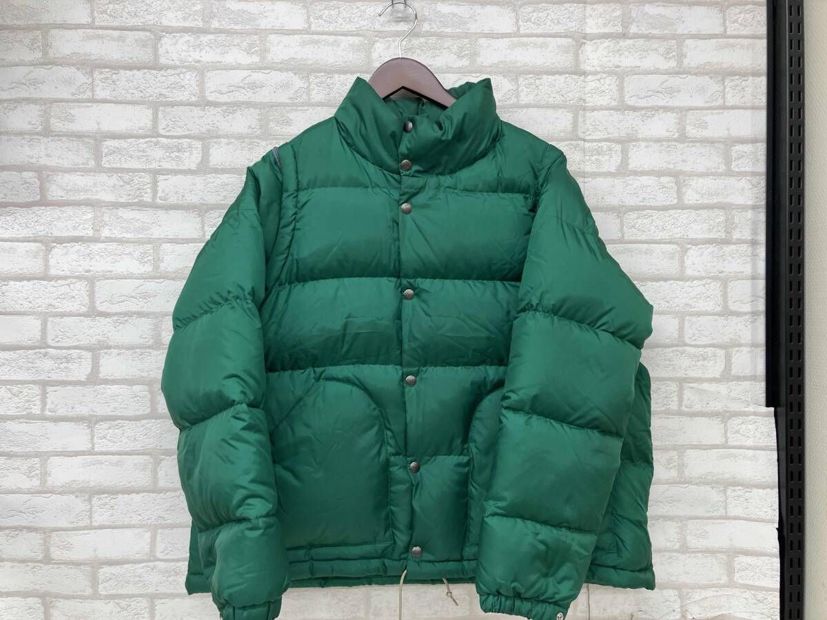 SIERRA DESIGNS 1397 シエラ デザイン ダウンジャケット グリーン メンズ sizeM 2way ダウンベスト アウトドア