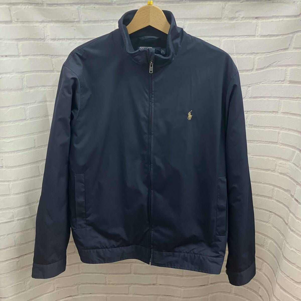 【ラルフローレン】スイングトップ　ブルゾン　ナイロンジャケット　フリース　紺　L 楽天市場】ポロ ラルフローレン フリース スイングトップ ジャケット