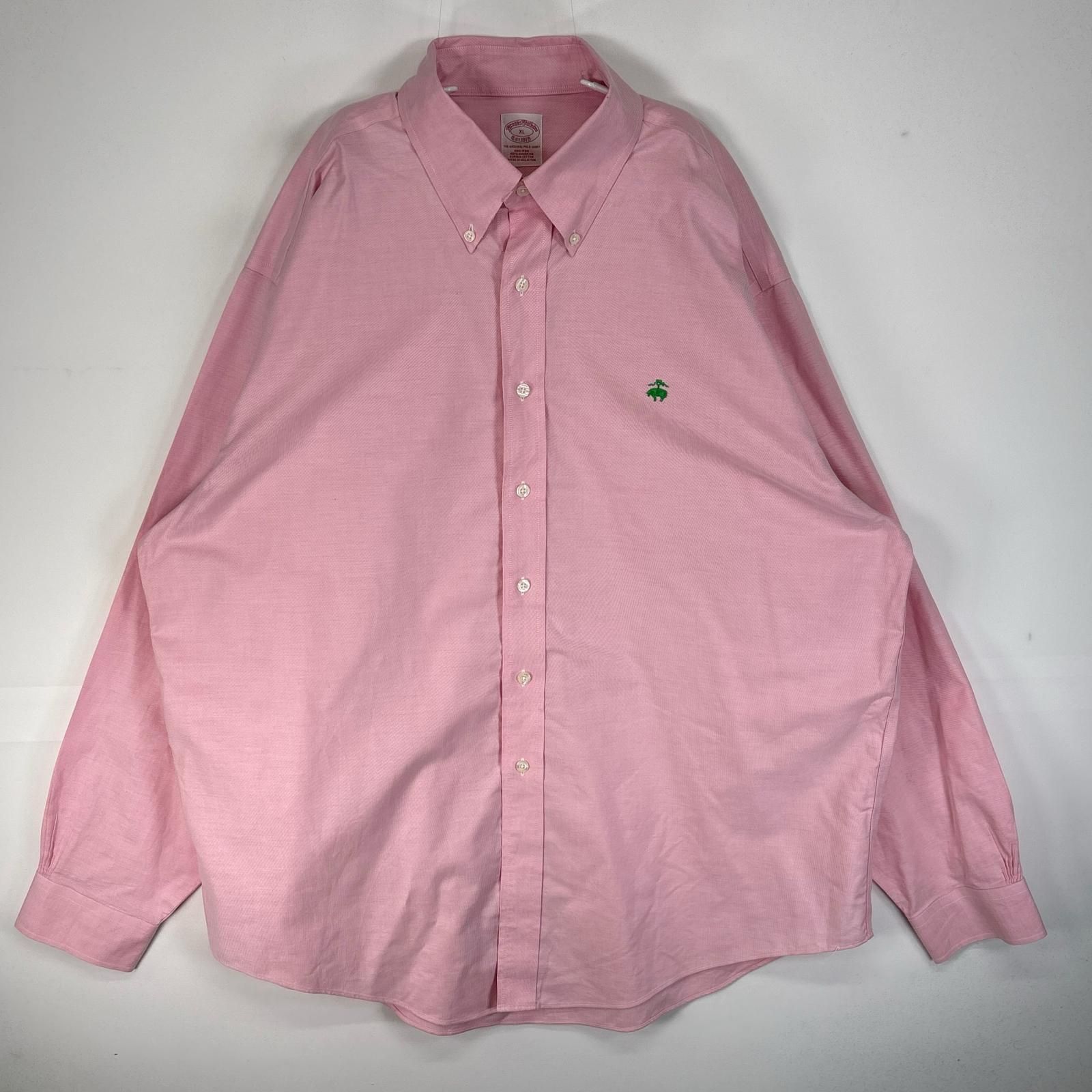古着 ブルックスブラザーズ Brooks Brothers 長袖シャツ ロゴ 刺繍