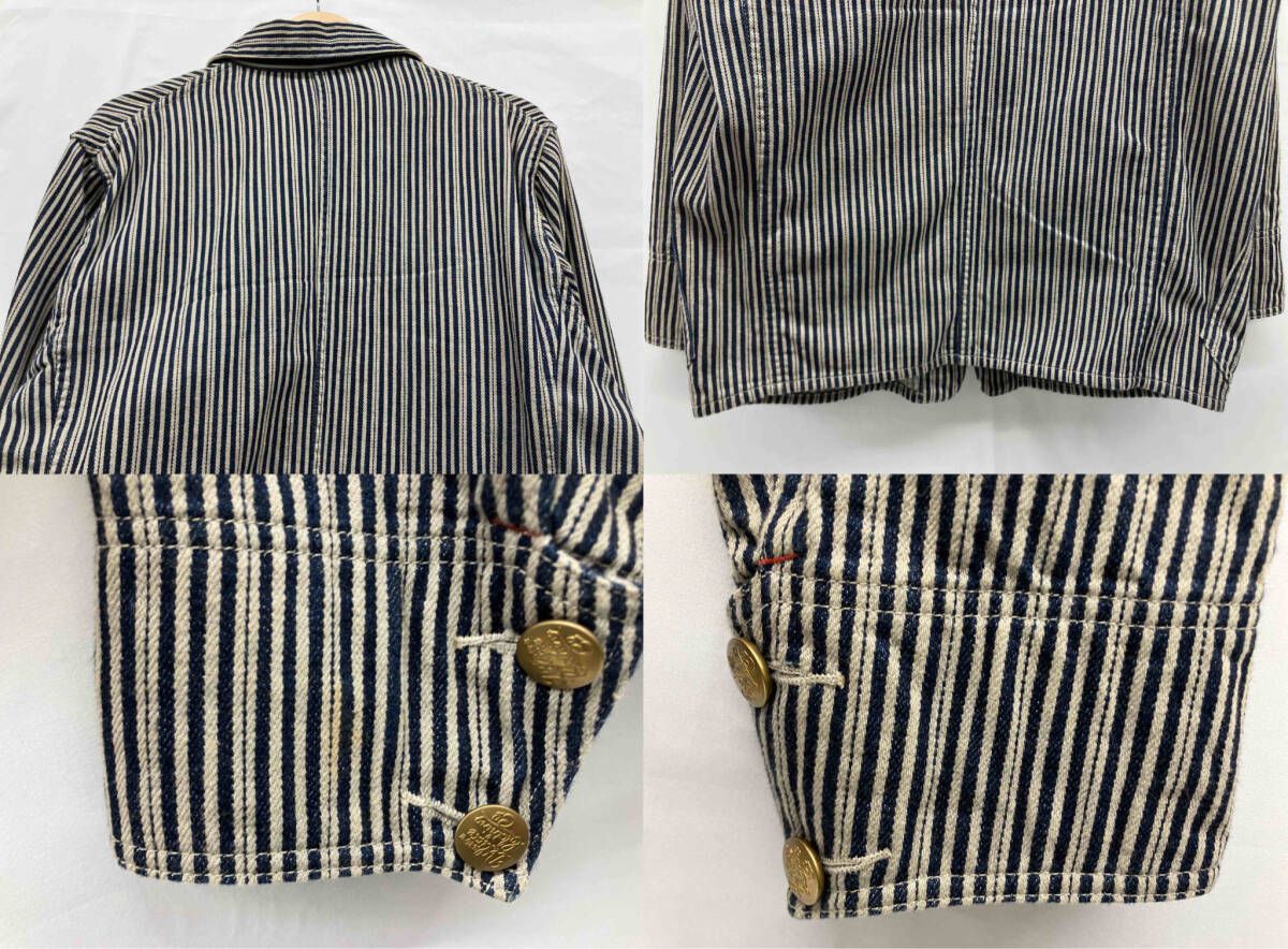 DELUXEWARE デラックスウエア カバーオール ジャケット ストライプ